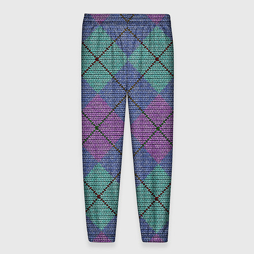 Мужские брюки Аргайл / 3D-принт – фото 2