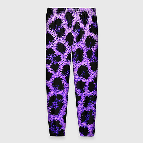 Мужские брюки Леопардовый фиолетовый / 3D-принт – фото 2