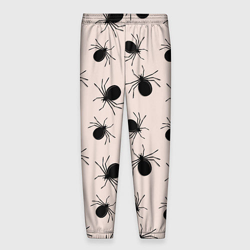 Мужские брюки Паттерн с черными жуками / 3D-принт – фото 2