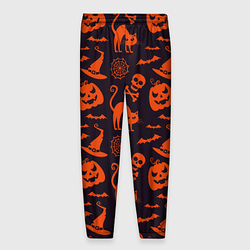 Мужские брюки Паттерн с символами праздника Хэллоуин / 3D-принт – фото 2