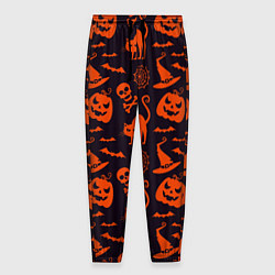 Мужские брюки Паттерн с символами праздника Хэллоуин
