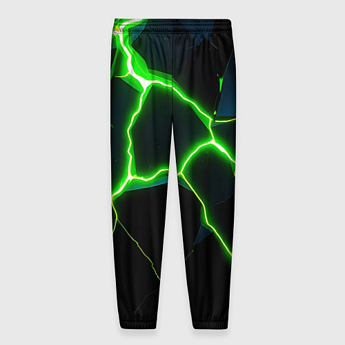 Мужские брюки Green split / 3D-принт – фото 2