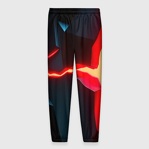 Мужские брюки Neon orange / 3D-принт – фото 2