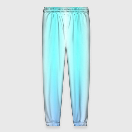 Мужские брюки Neon white blue lines / 3D-принт – фото 2