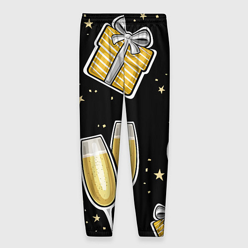 Мужские брюки Новогодний вайб / 3D-принт – фото 2