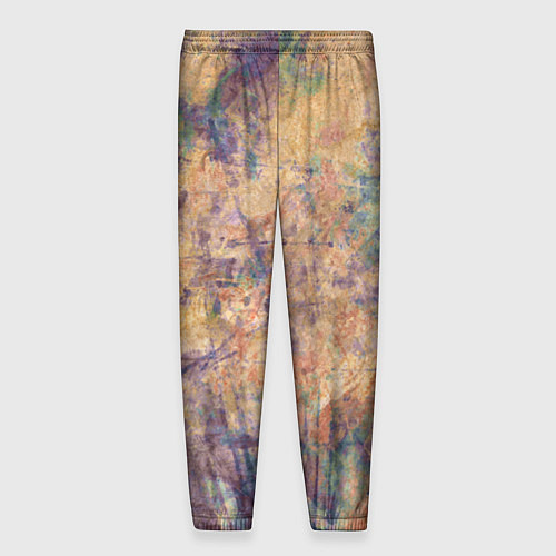 Мужские брюки Абстракция - pink marble with blue flecks / 3D-принт – фото 2