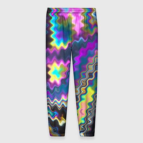 Мужские брюки Абстракция переливы / 3D-принт – фото 2