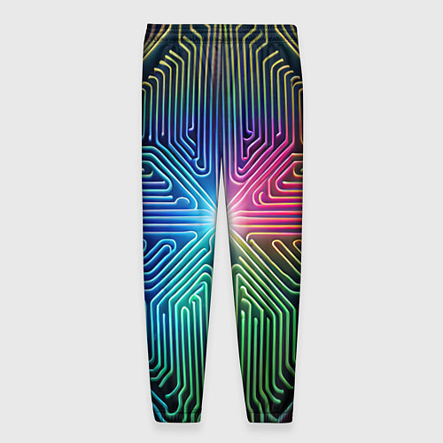 Мужские брюки Линейная графика / 3D-принт – фото 2