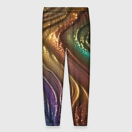 Мужские брюки Сморщенные складочки жидкости / 3D-принт – фото 2