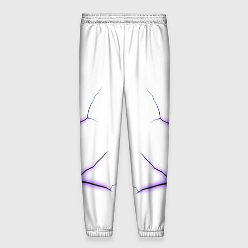 Мужские брюки Color white purple / 3D-принт – фото 2