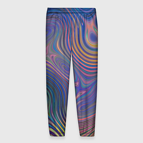 Мужские брюки Абстрактная рябь / 3D-принт – фото 2