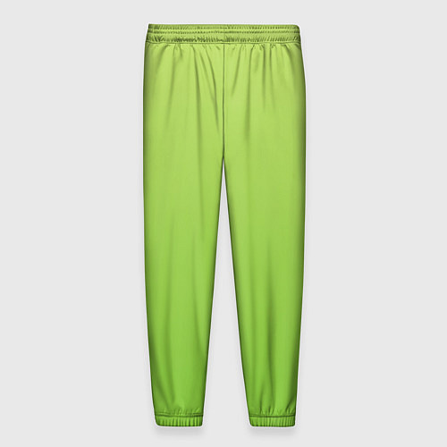 Мужские брюки Color lime green / 3D-принт – фото 2