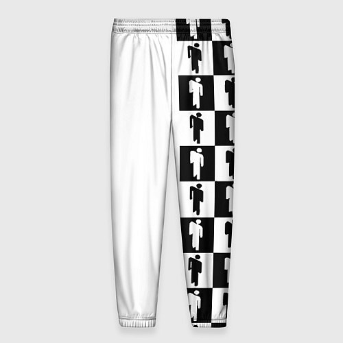Мужские брюки Ювентус паттерн люди / 3D-принт – фото 2