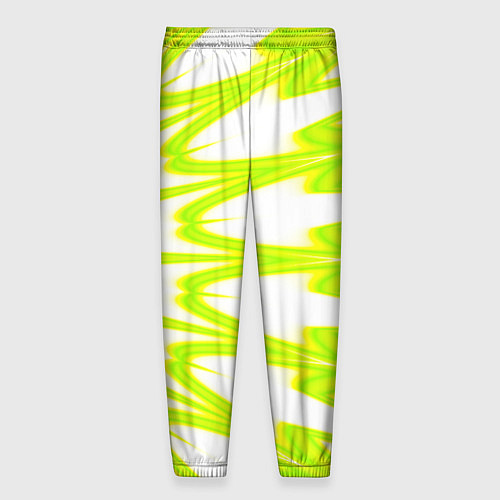 Мужские брюки Color neon green / 3D-принт – фото 2