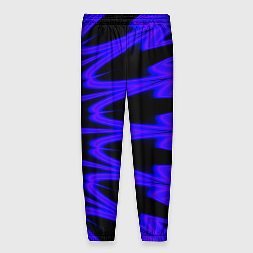 Мужские брюки Color neon blue / 3D-принт – фото 2