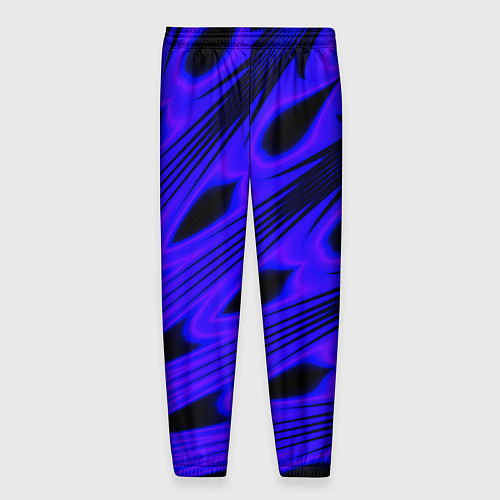 Мужские брюки Color neon blue / 3D-принт – фото 2