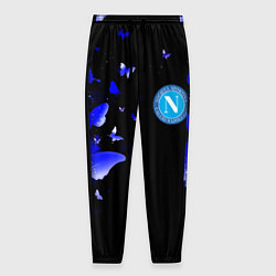 Брюки на резинке мужские Наполи бабочки текстура, цвет: 3D-принт