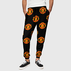 Брюки на резинке мужские Manchester United Pattern, цвет: 3D-принт — фото 2