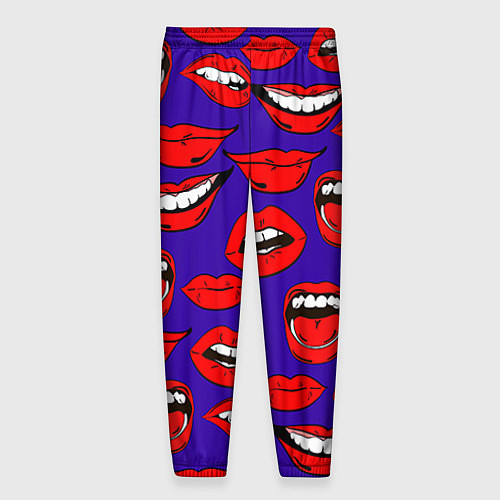 Мужские брюки Губы / 3D-принт – фото 2