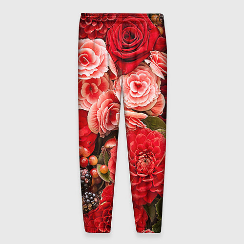Мужские брюки Ассорти из цветов / 3D-принт – фото 2
