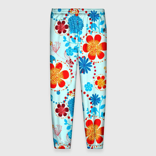 Мужские брюки Цветочная роспись / 3D-принт – фото 2