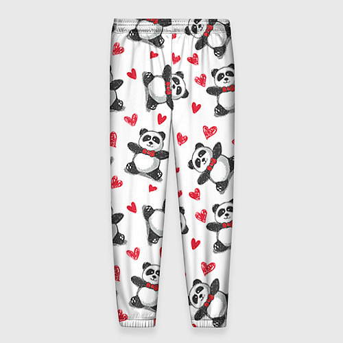 Мужские брюки Любимые панды / 3D-принт – фото 2