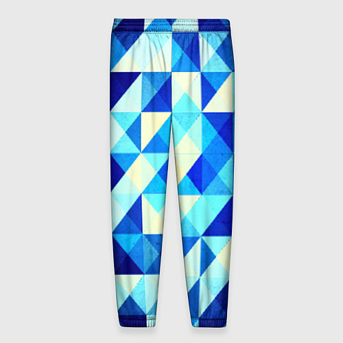 Мужские брюки Синяя геометрия / 3D-принт – фото 2