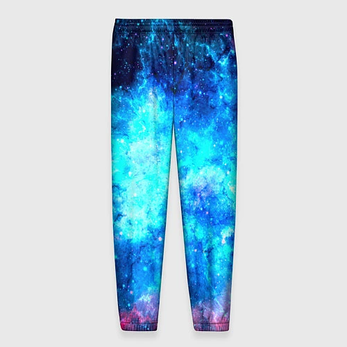 Мужские брюки Голубая вселенная / 3D-принт – фото 2