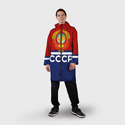 Дождевик мужской СССР: Спортсмен, цвет: 3D-принт — фото 2