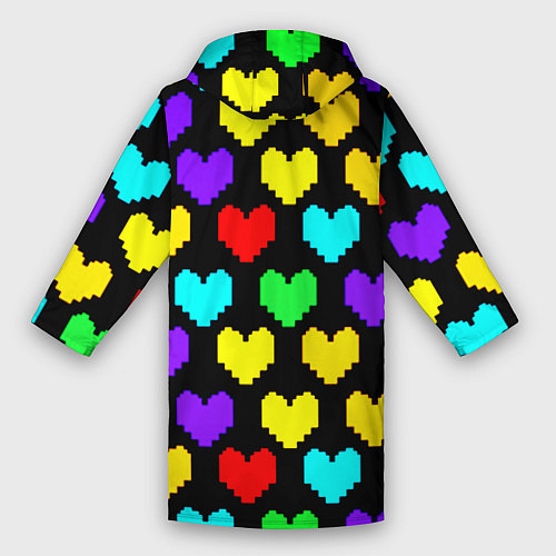 Мужской дождевик Undertale heart pattern / 3D-принт – фото 2