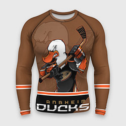 Рашгард мужской Anaheim Ducks, цвет: 3D-принт