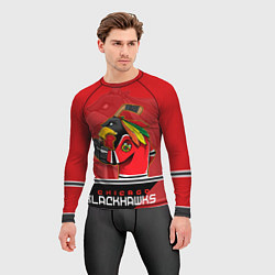 Рашгард мужской Chicago Blackhawks, цвет: 3D-принт — фото 2