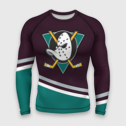 Рашгард мужской Anaheim Ducks, цвет: 3D-принт