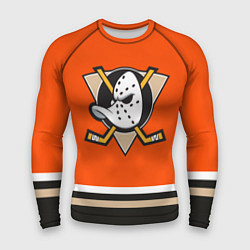 Рашгард мужской Anaheim Ducks, цвет: 3D-принт