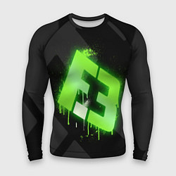 Рашгард мужской Flipsid3: Black collection, цвет: 3D-принт