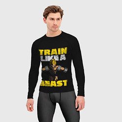 Рашгард мужской Train Like a Beast, цвет: 3D-принт — фото 2