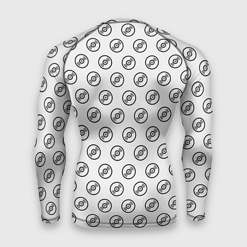 Мужской рашгард Череп в наушниках / 3D-принт – фото 2