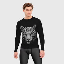 Рашгард мужской Серый тигр, цвет: 3D-принт — фото 2