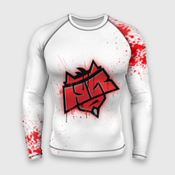 Мужской рашгард HellRaisers: White collection