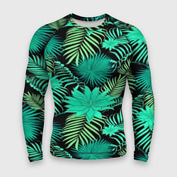 Рашгард мужской Tropical pattern, цвет: 3D-принт