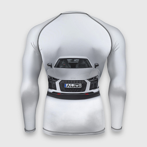 Мужской рашгард Audi серебро / 3D-принт – фото 2