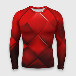 Рашгард мужской Red squares, цвет: 3D-принт