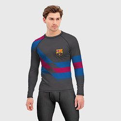 Рашгард мужской Barcelona FC: Dark style, цвет: 3D-принт — фото 2