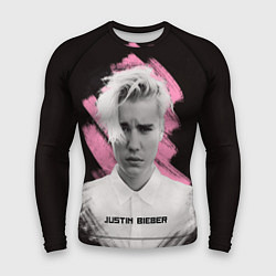 Мужской рашгард Justin Bieber: Pink Splash