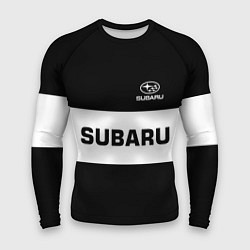 Рашгард мужской Subaru: Black Sport, цвет: 3D-принт