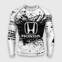 Рашгард мужской Honda: Black Spray, цвет: 3D-принт