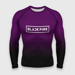 Мужской рашгард Black Pink: Violet Gradient