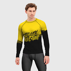 Рашгард мужской GLHF: Yellow Style, цвет: 3D-принт — фото 2