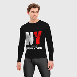 Рашгард мужской New York City, цвет: 3D-принт — фото 2