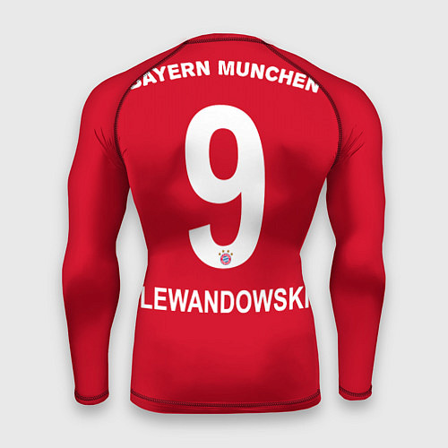 Мужской рашгард FC Bayern: Lewandowski Home 19-20 / 3D-принт – фото 2